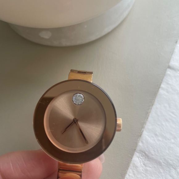 Movado Rose Gold Women's Bangle Watch - Picture 6 of 6
